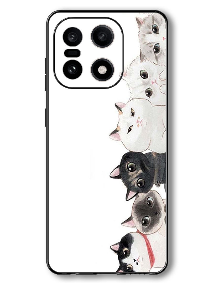 Theodor Case Compatible with OnePlus 15 6.78 Inch Protection Shockproof Bumper Cover Cute Cats - Image 1